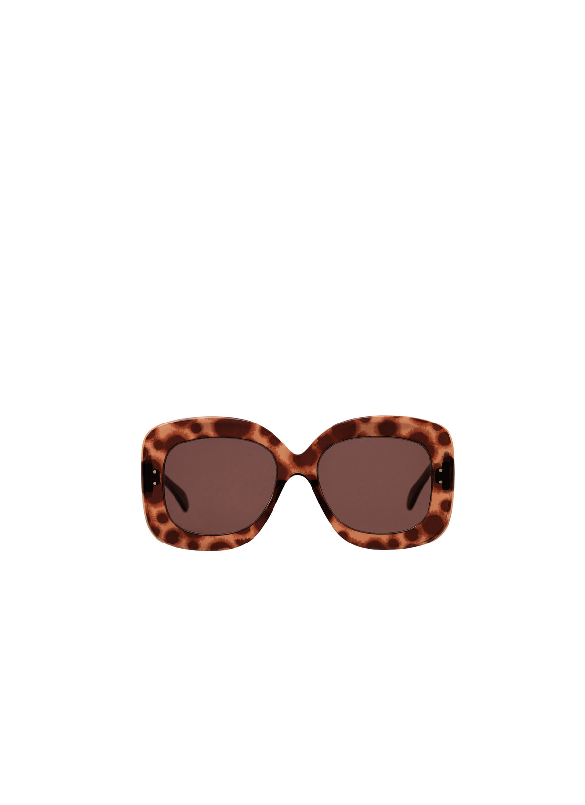Lunettes rectangulaires - Marron