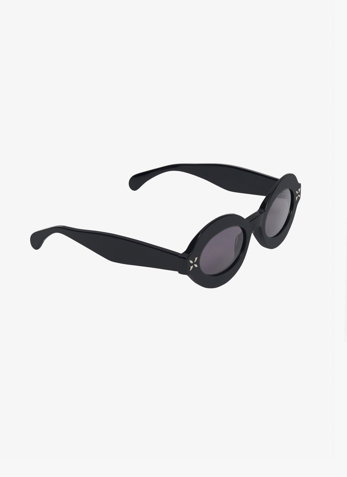 Oval Sunglasses - Black & Grey