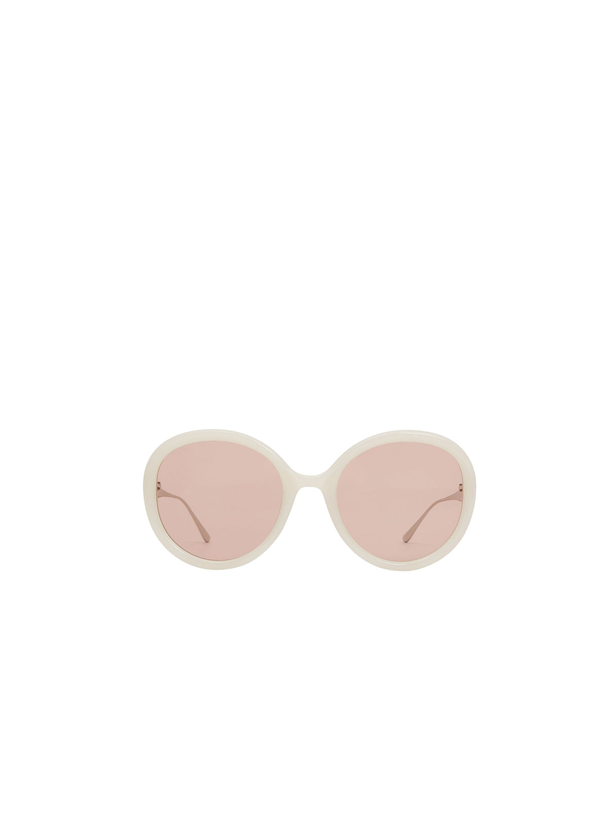 Oversize Sunglasses - Ivory & Pink