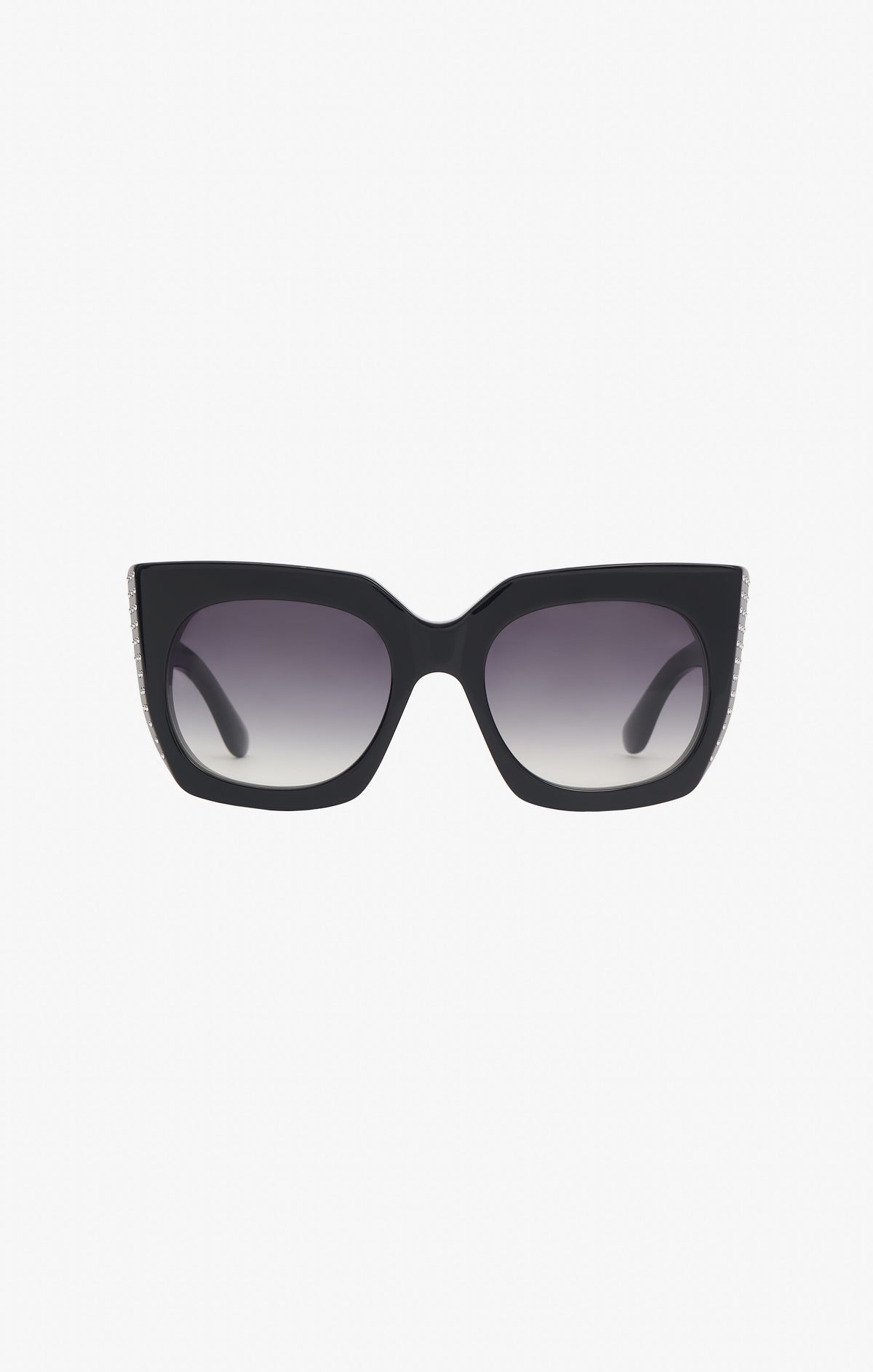 Lunettes de soleil carrées - Noir & Gris