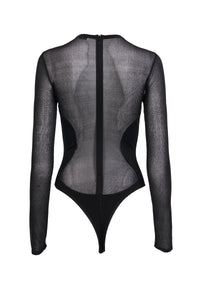 Sleeveless sheer bodysuit - Black Alaïa