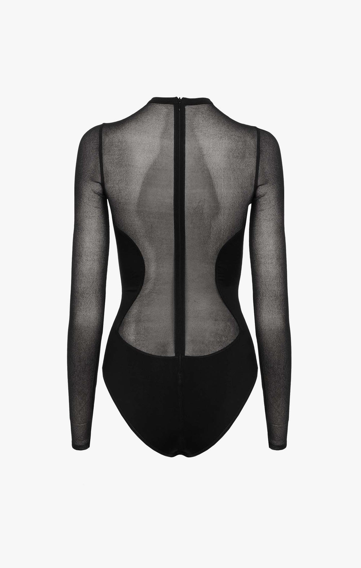 Body en crêpe transparent - Noir Alaïa