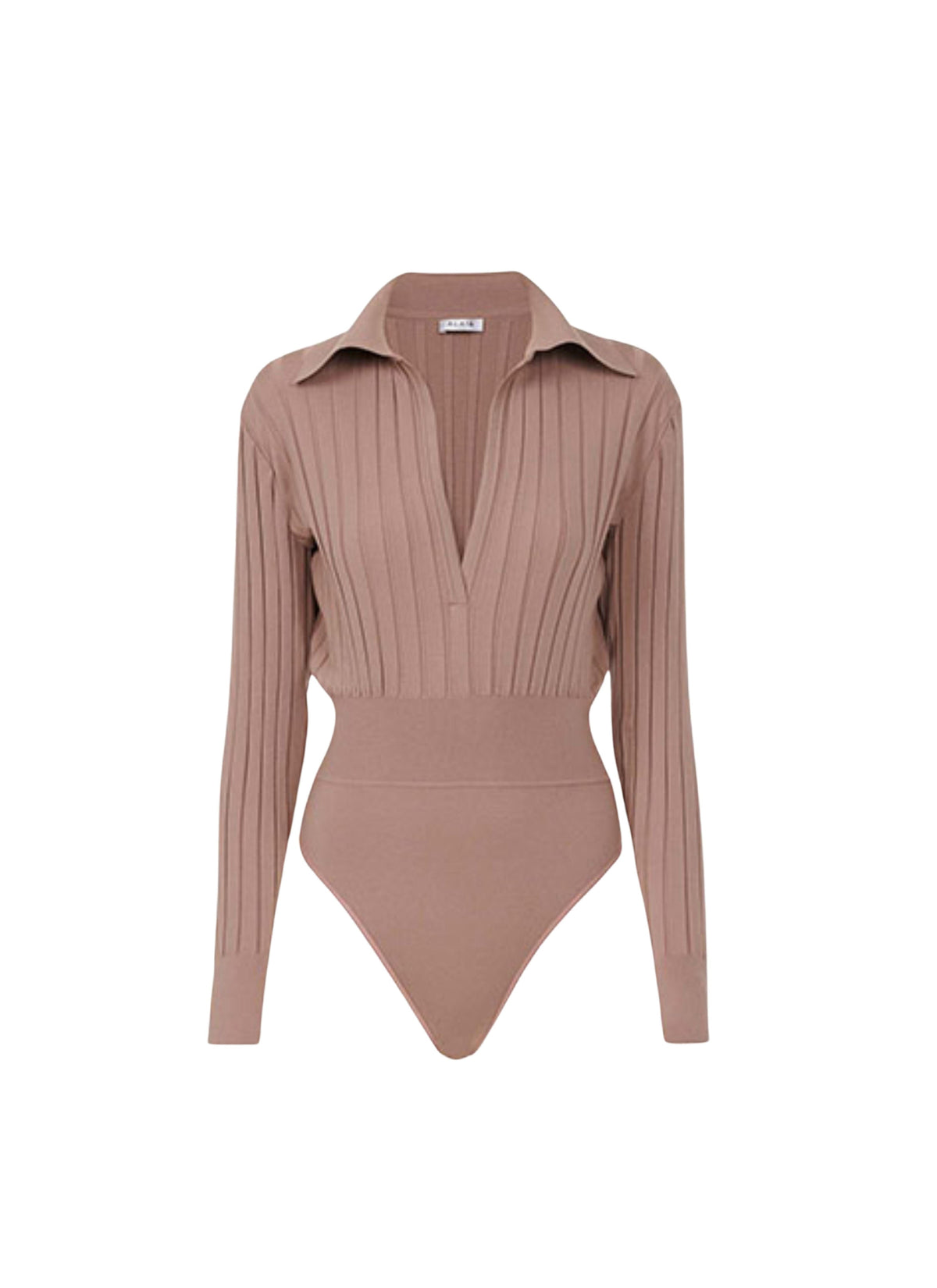 Body Ambra Polo à manches longues en laine - Bois de Rose