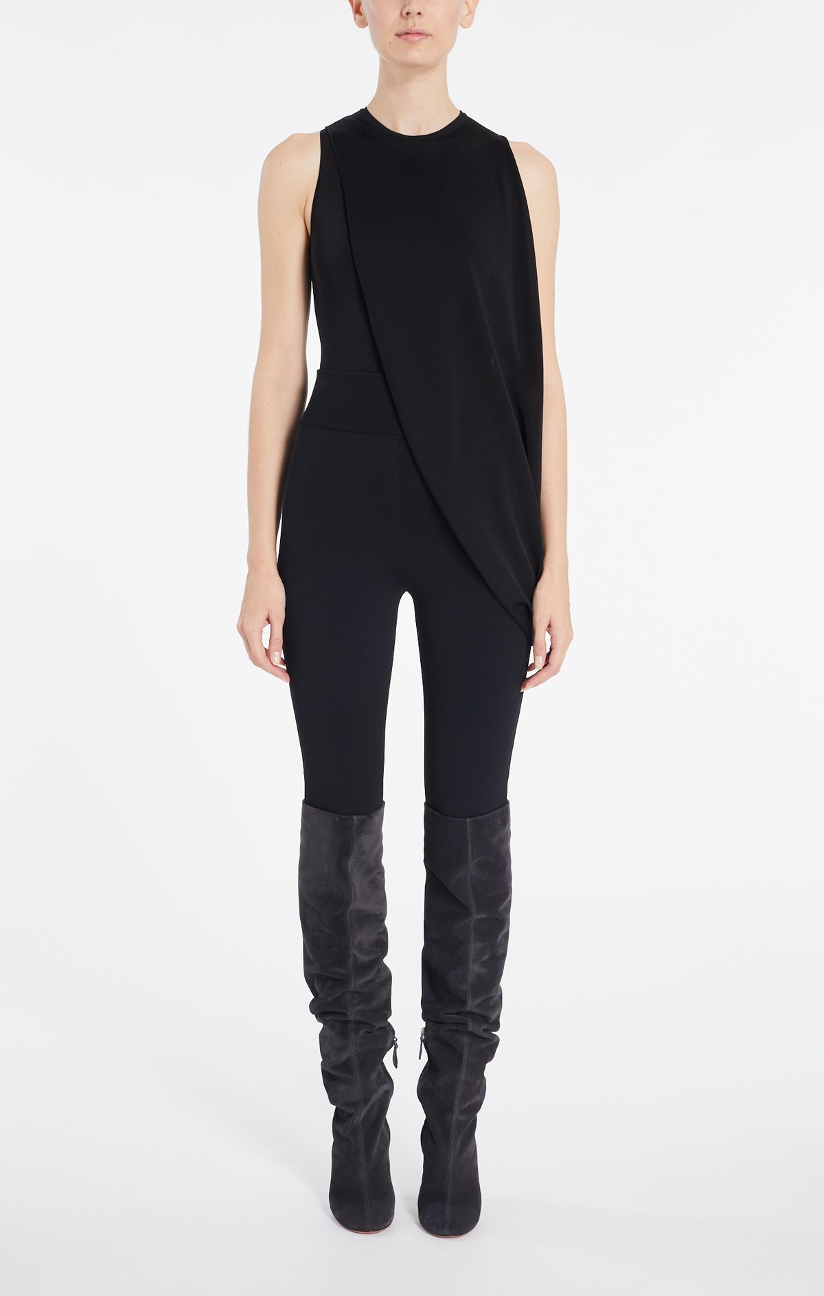Body de soirée sans manches - Noir Alaïa