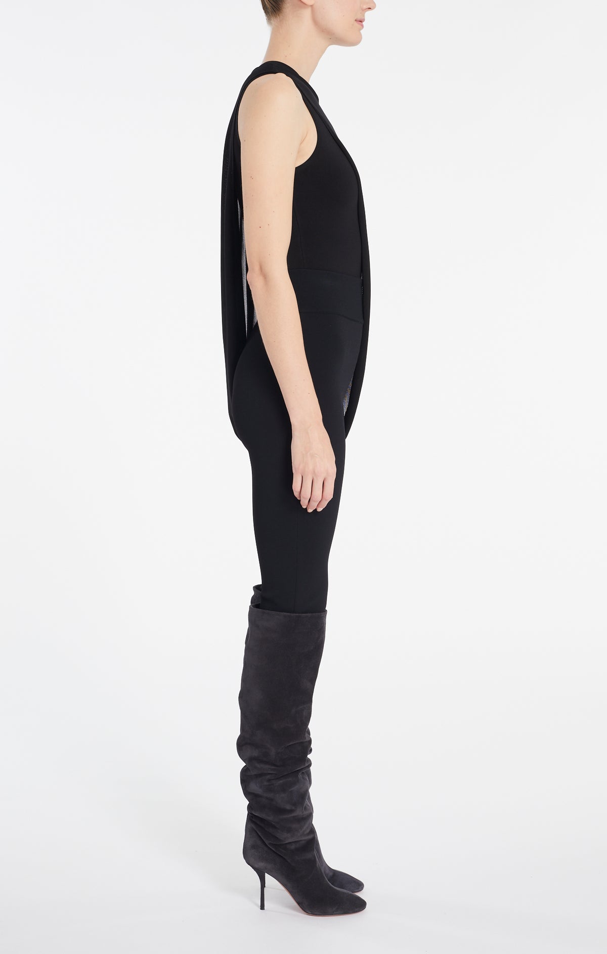 Body de soirée sans manches - Noir Alaïa