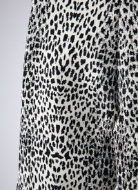 Animal print legging - White & Black