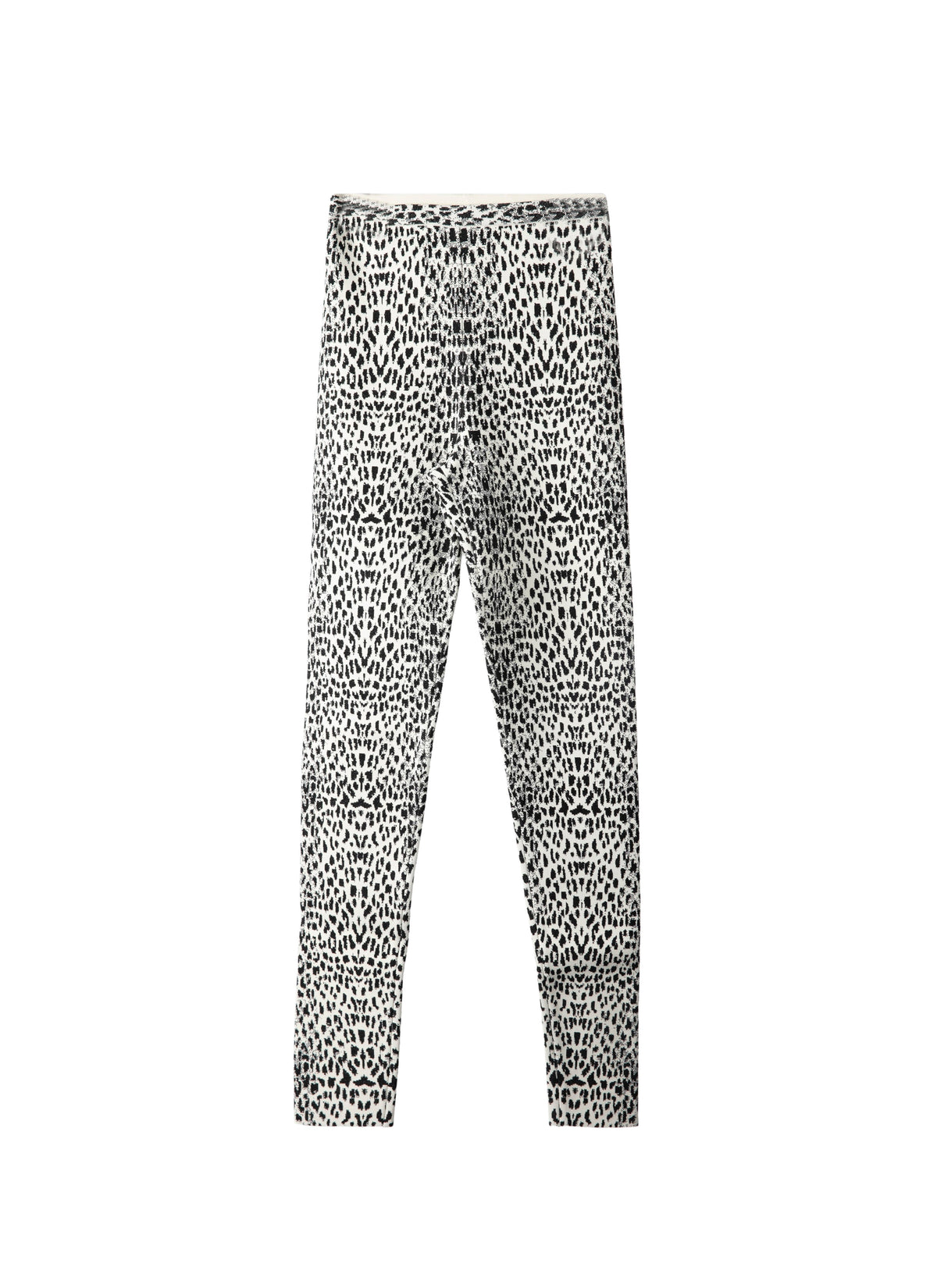 Animal print legging - White & Black