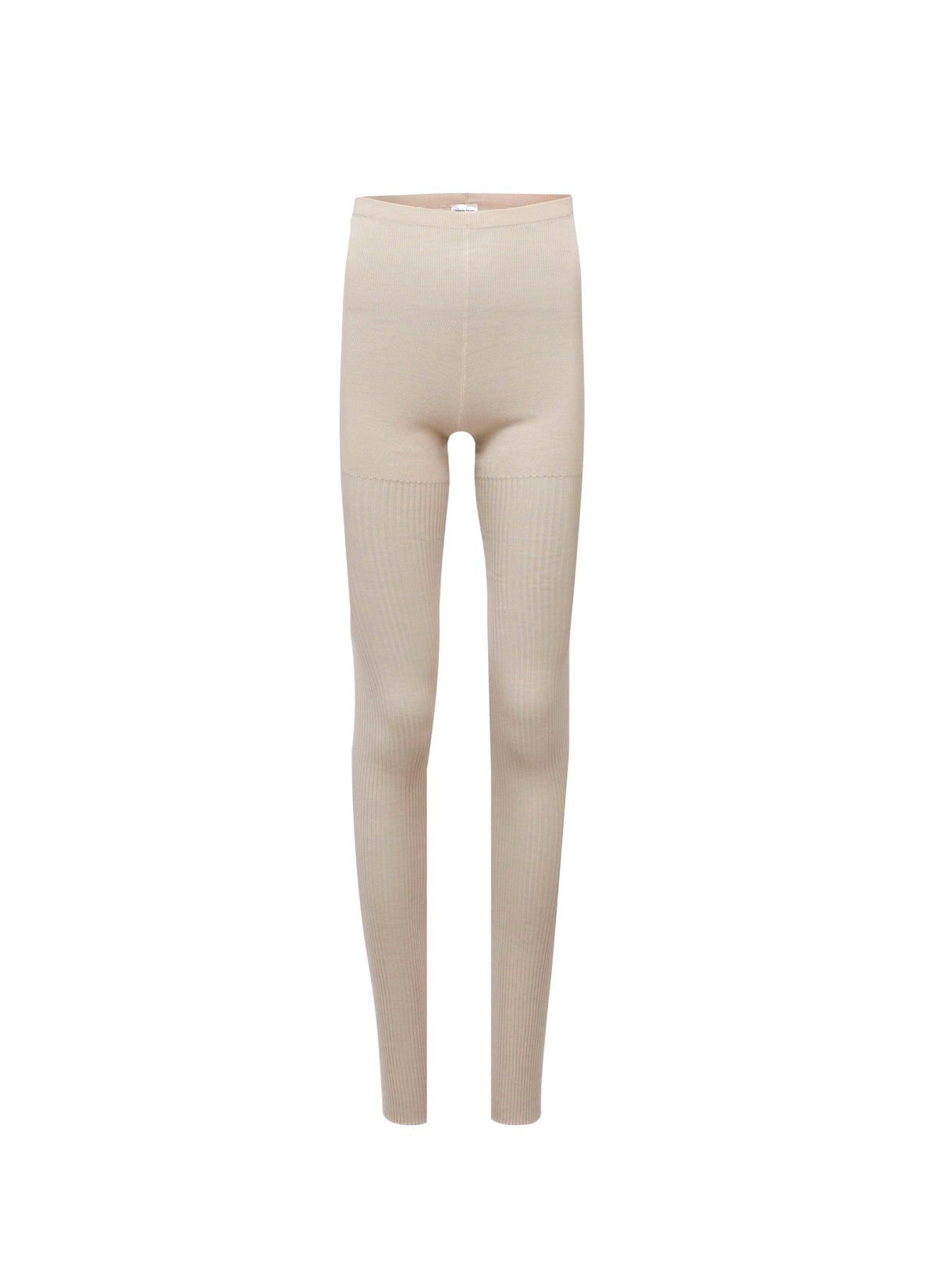 Legging doux en cachemire et soie - Sable