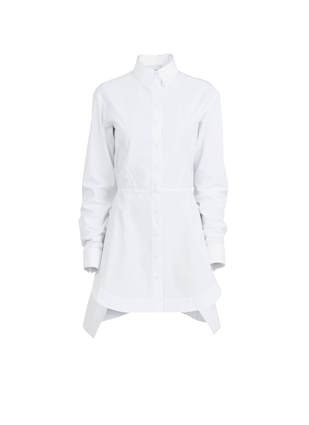 Dress long shirt basque - White