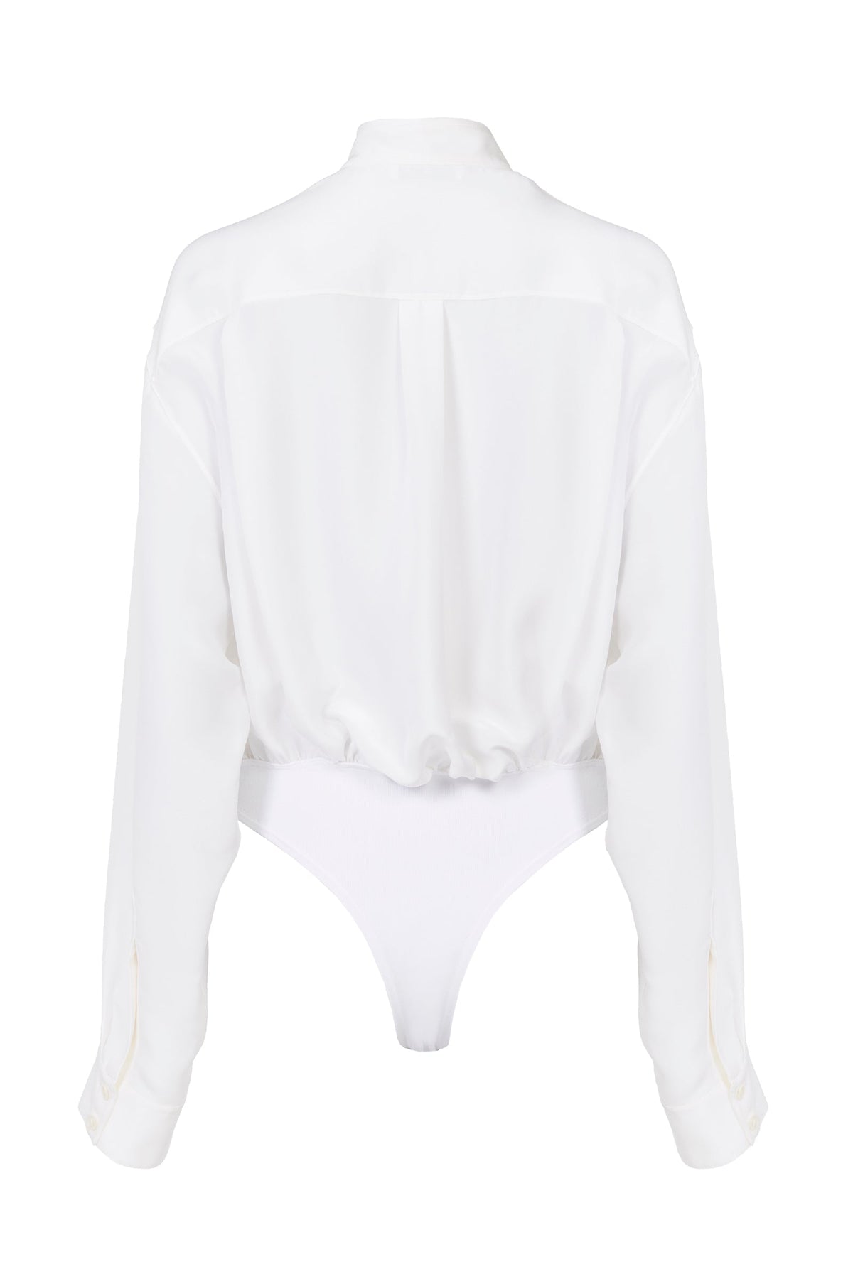 Chemise Body en soie - Blanc