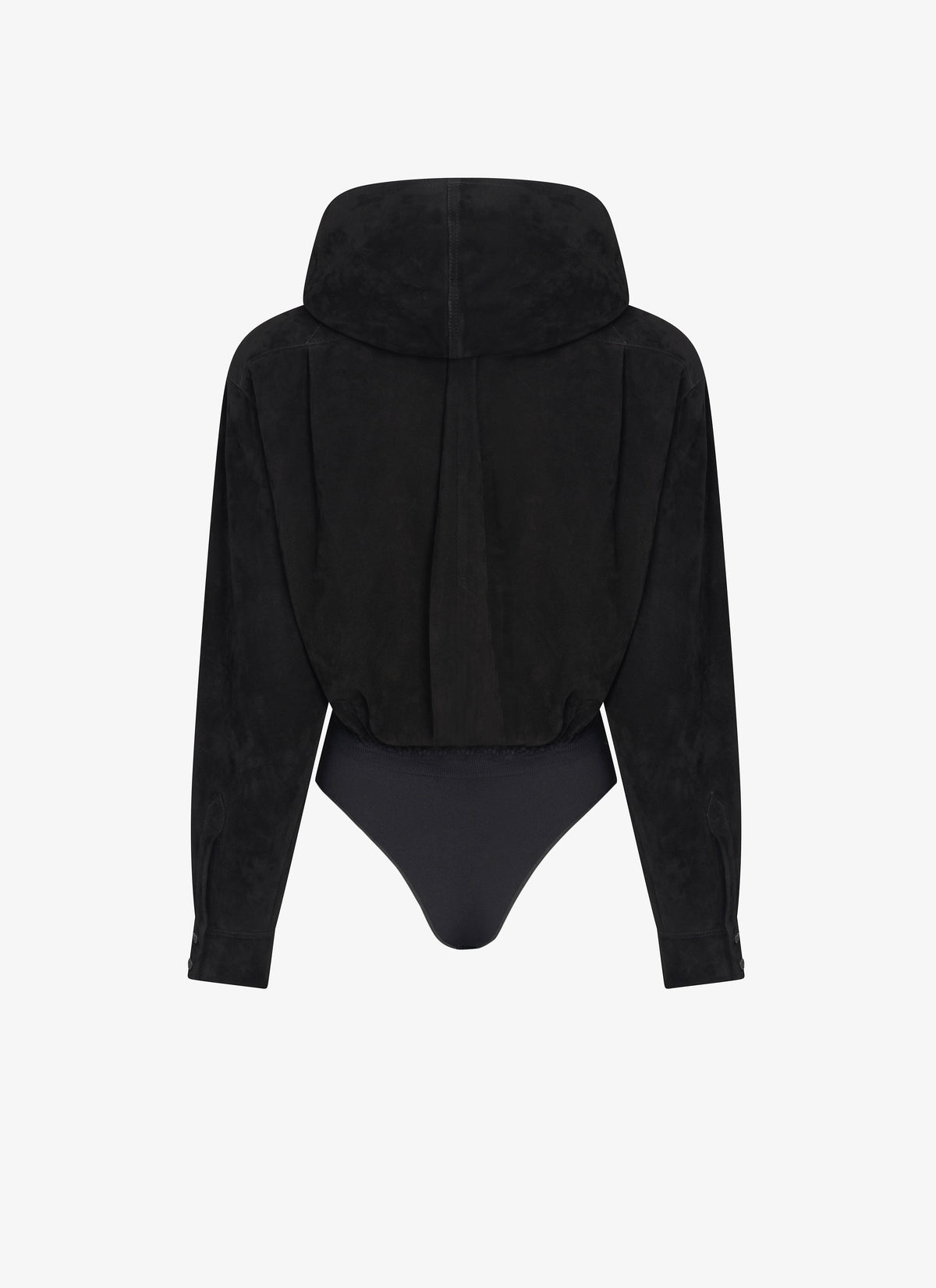 Body à capuche en daim - Noir Alaïa