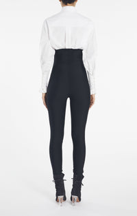 Cotton poplin blouse - White