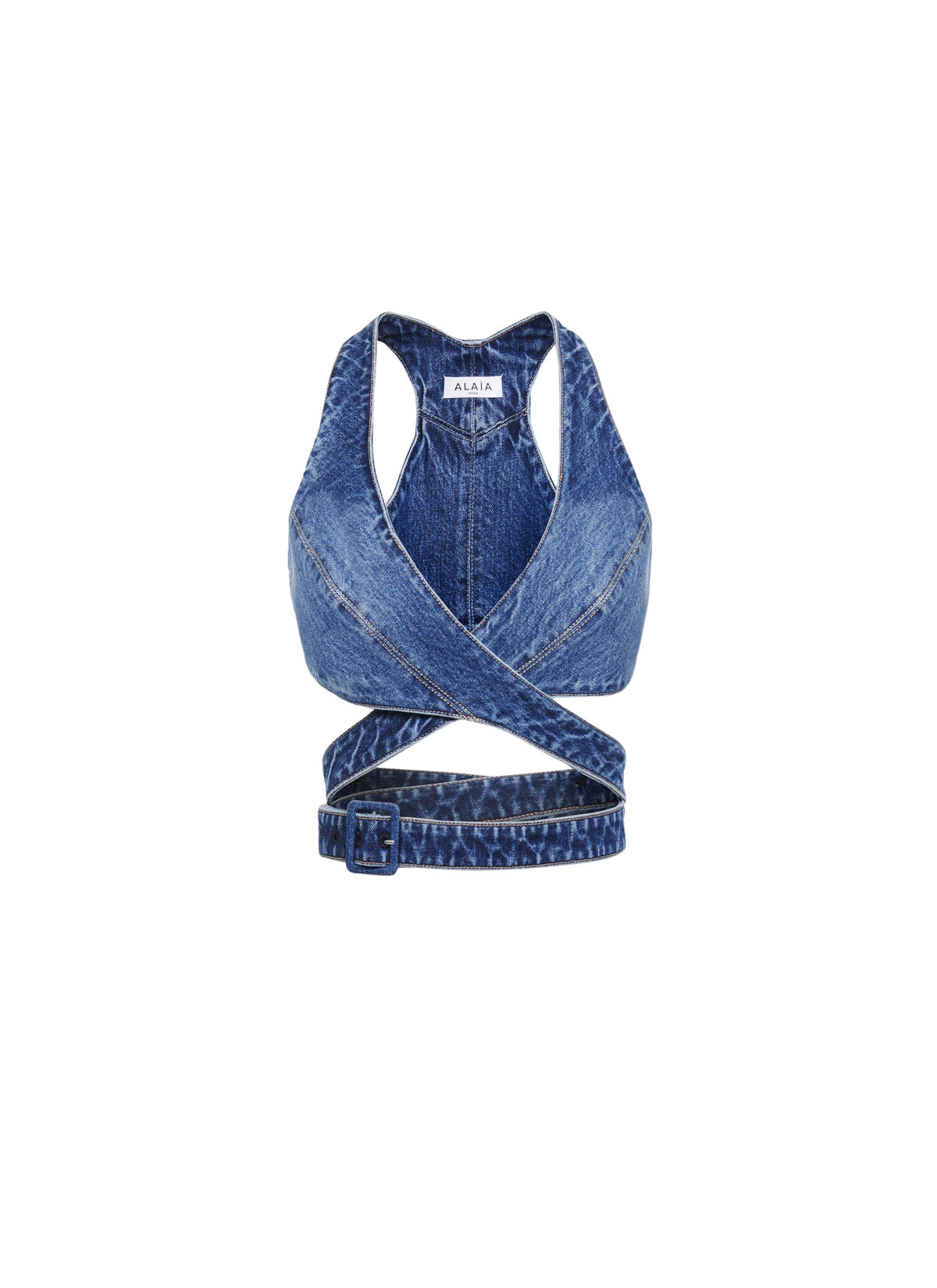 Denim bra Alaïa - Jeans Blue