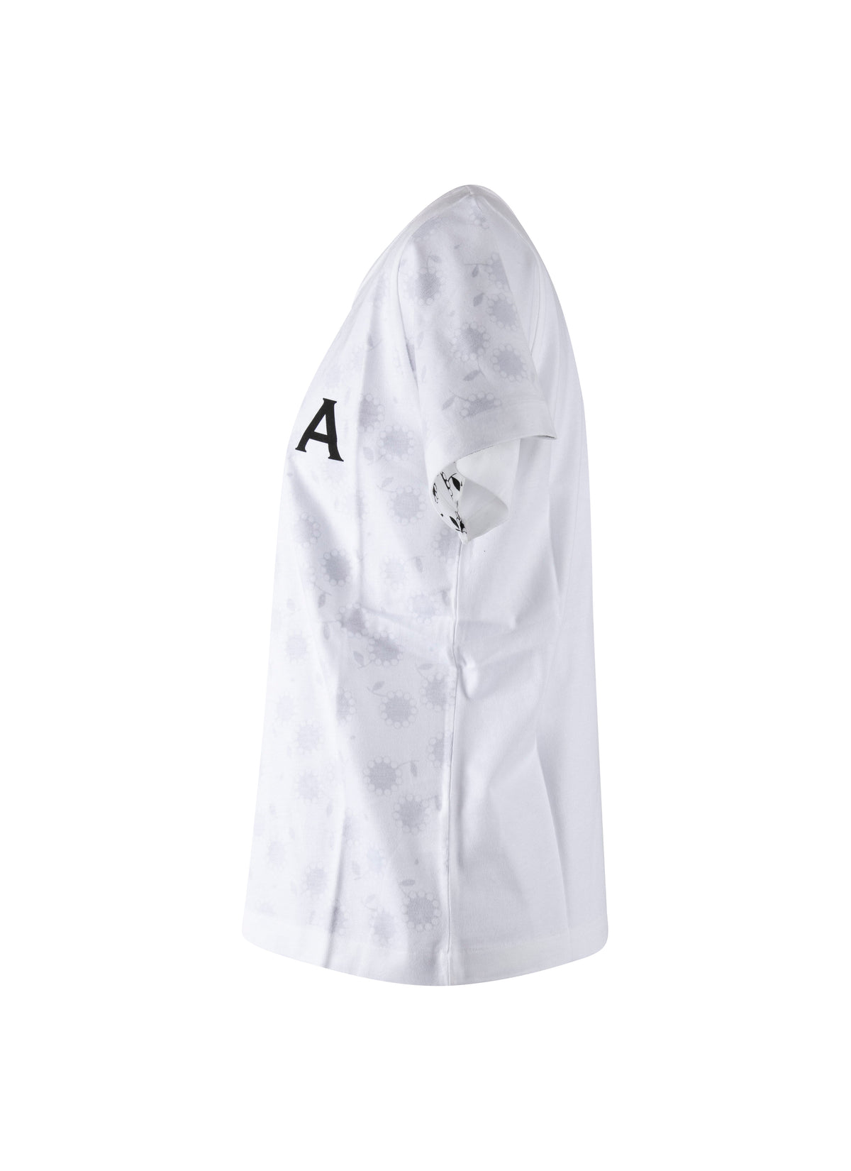 T-shirt logo Alaïa à manches courtes - Blanc & Noir