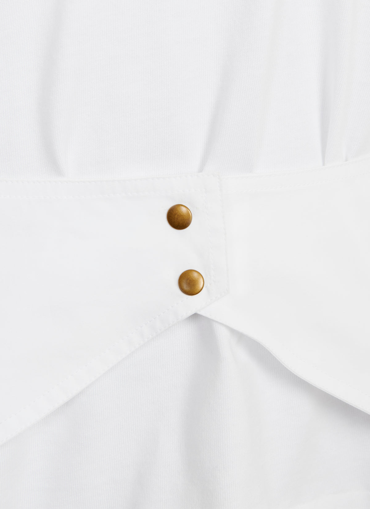 Long structured T-shirt - White