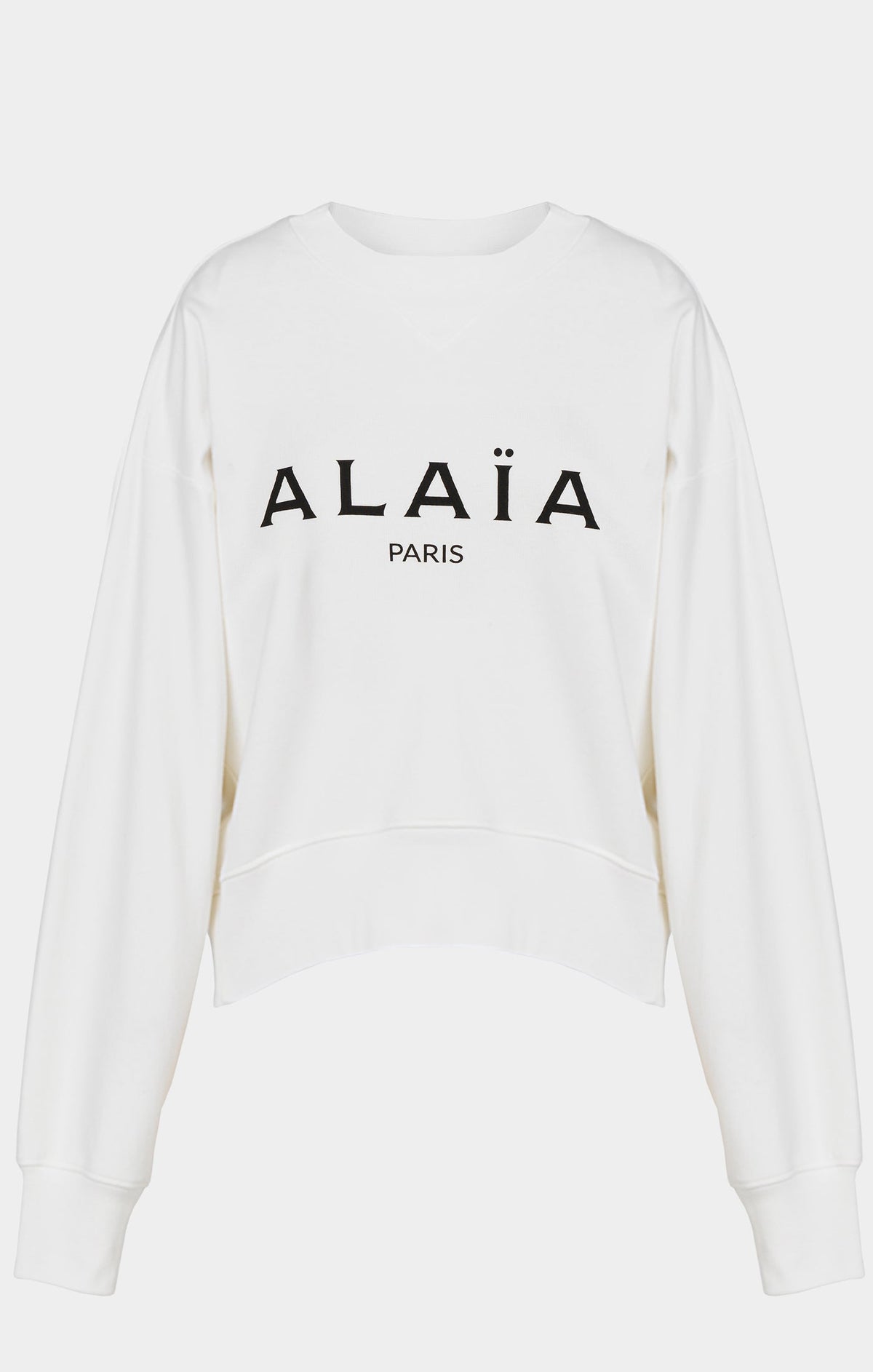 Logo sweatshirt Alaïa - White & Black