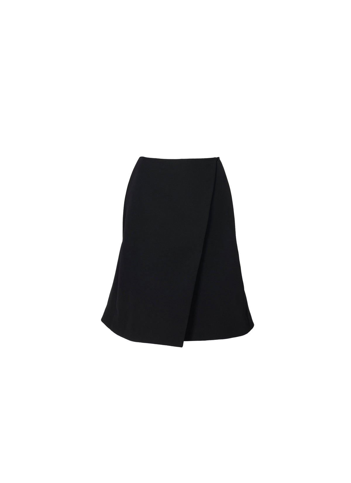 Jupe portefeuille en laine - Noir Alaïa