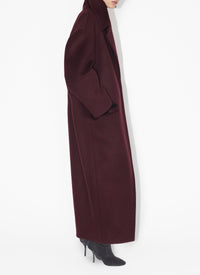 Manteau long en cachemire et laine - Noir Alaïa