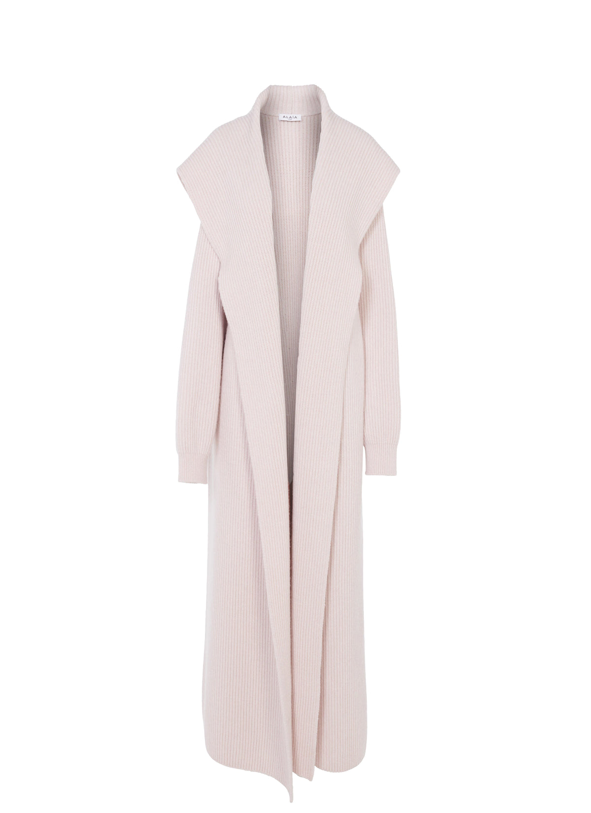 Wool and cashmere hooded coat - Powder