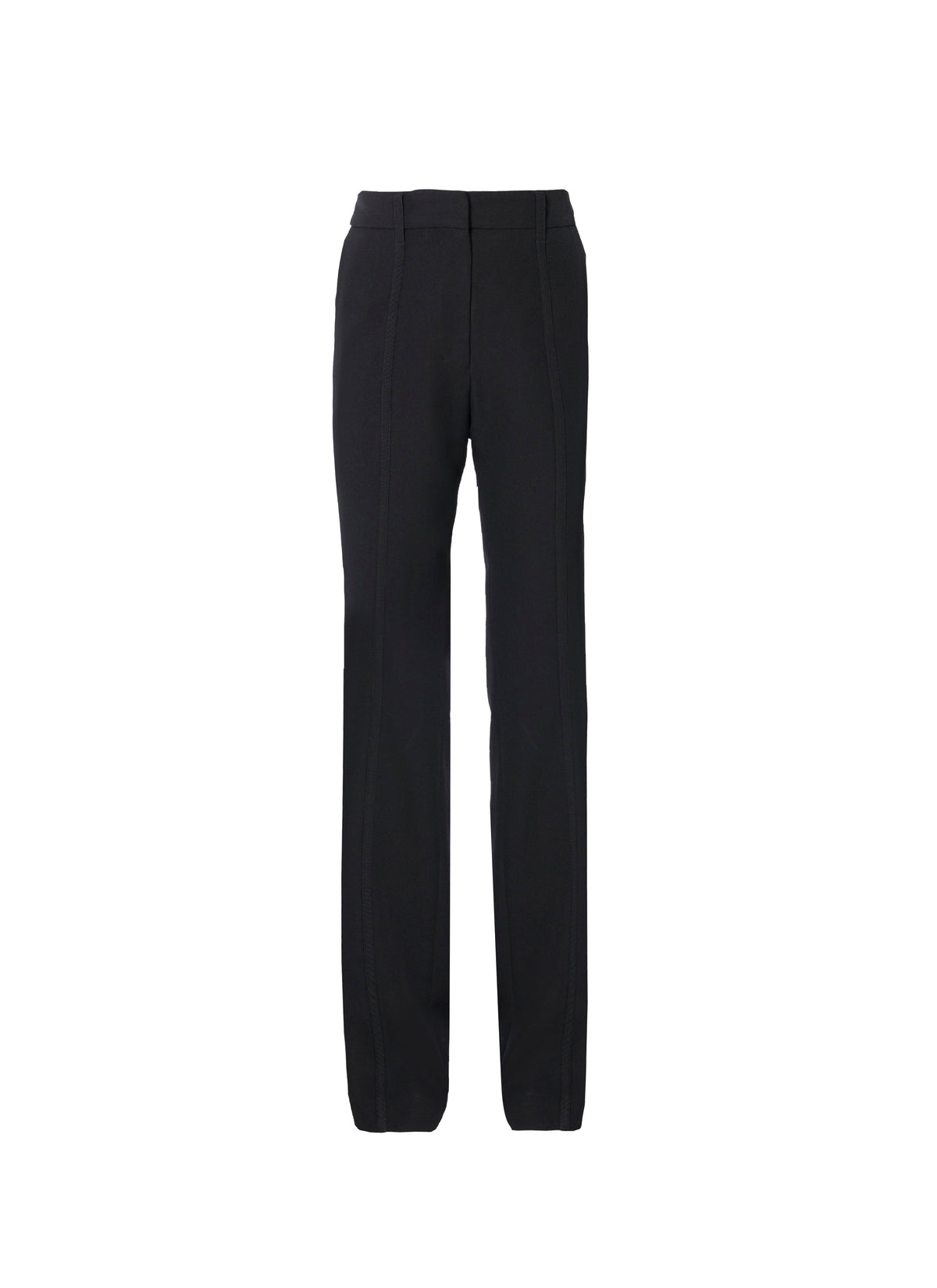 Fitted striped wool blend trousers - Black Alaïa