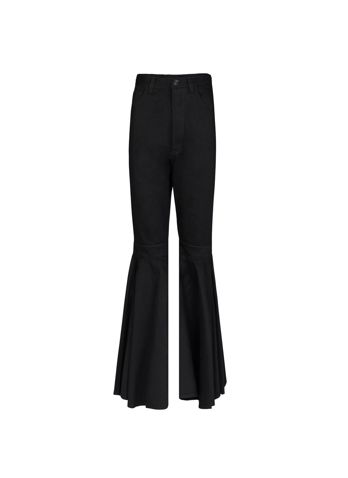 Ruffled leg jeans - Black Alaïa