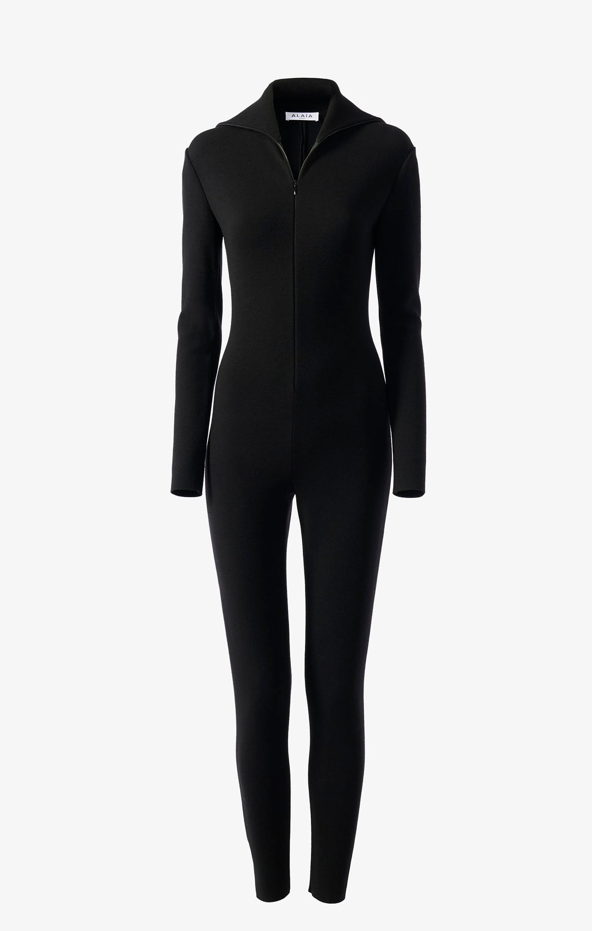 Minimalist wool jumpsuit - Black Alaïa