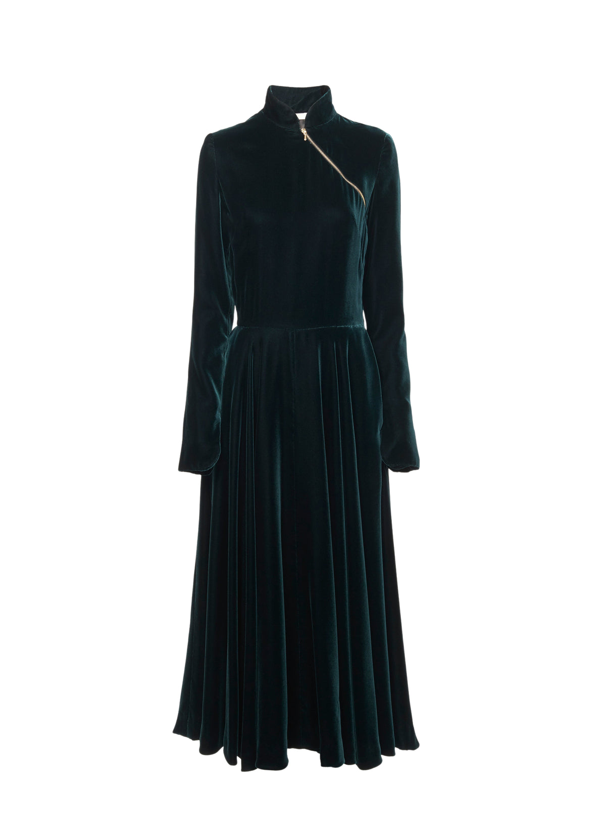 Velvet flowing maxi dress - Drill