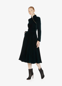 Velvet flowing maxi dress - Drill