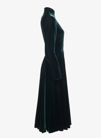Velvet flowing maxi dress - Drill