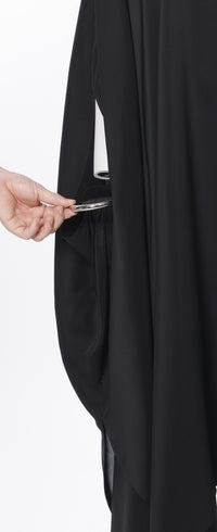 Silk kaftan dress - Black Alaïa