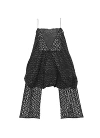 Lace wrap dress - Black Alaïa