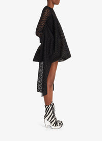 Lace wrap dress - Black Alaïa