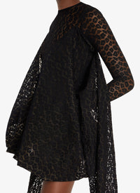 Lace wrap dress - Black Alaïa