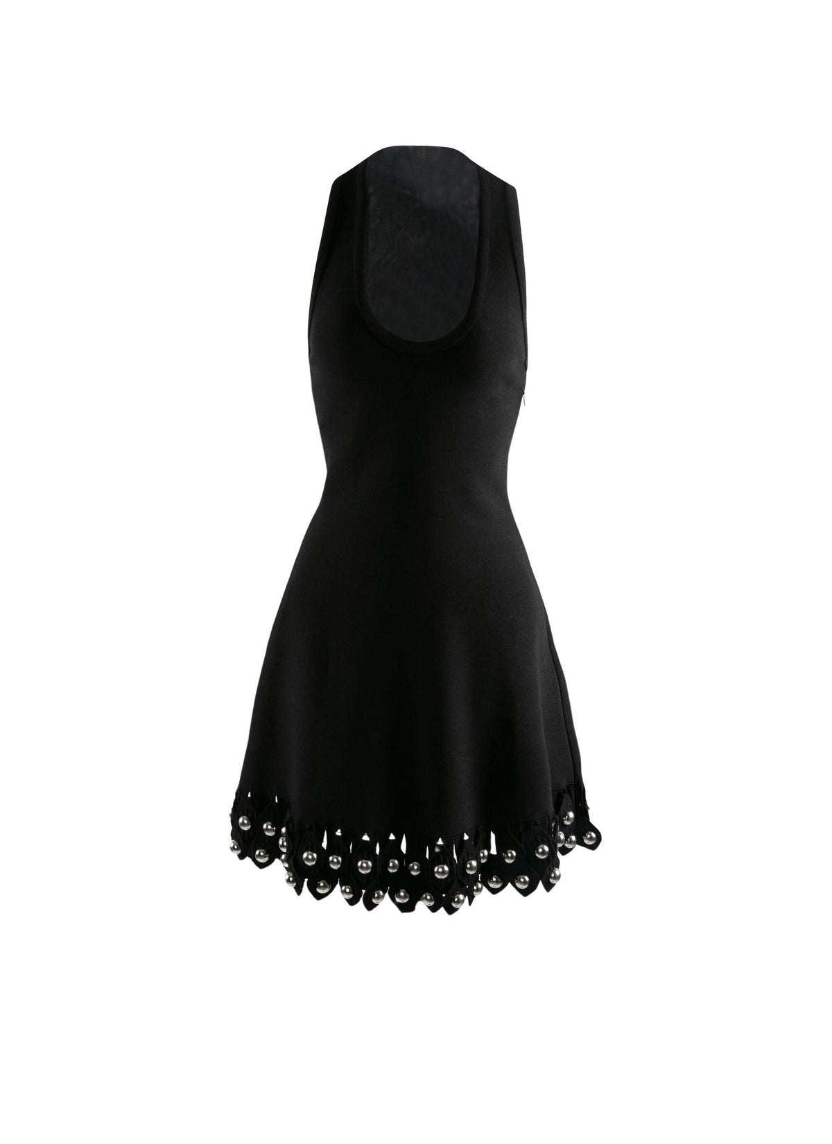 Robe échancrée en maille brodée - Noir Alaïa