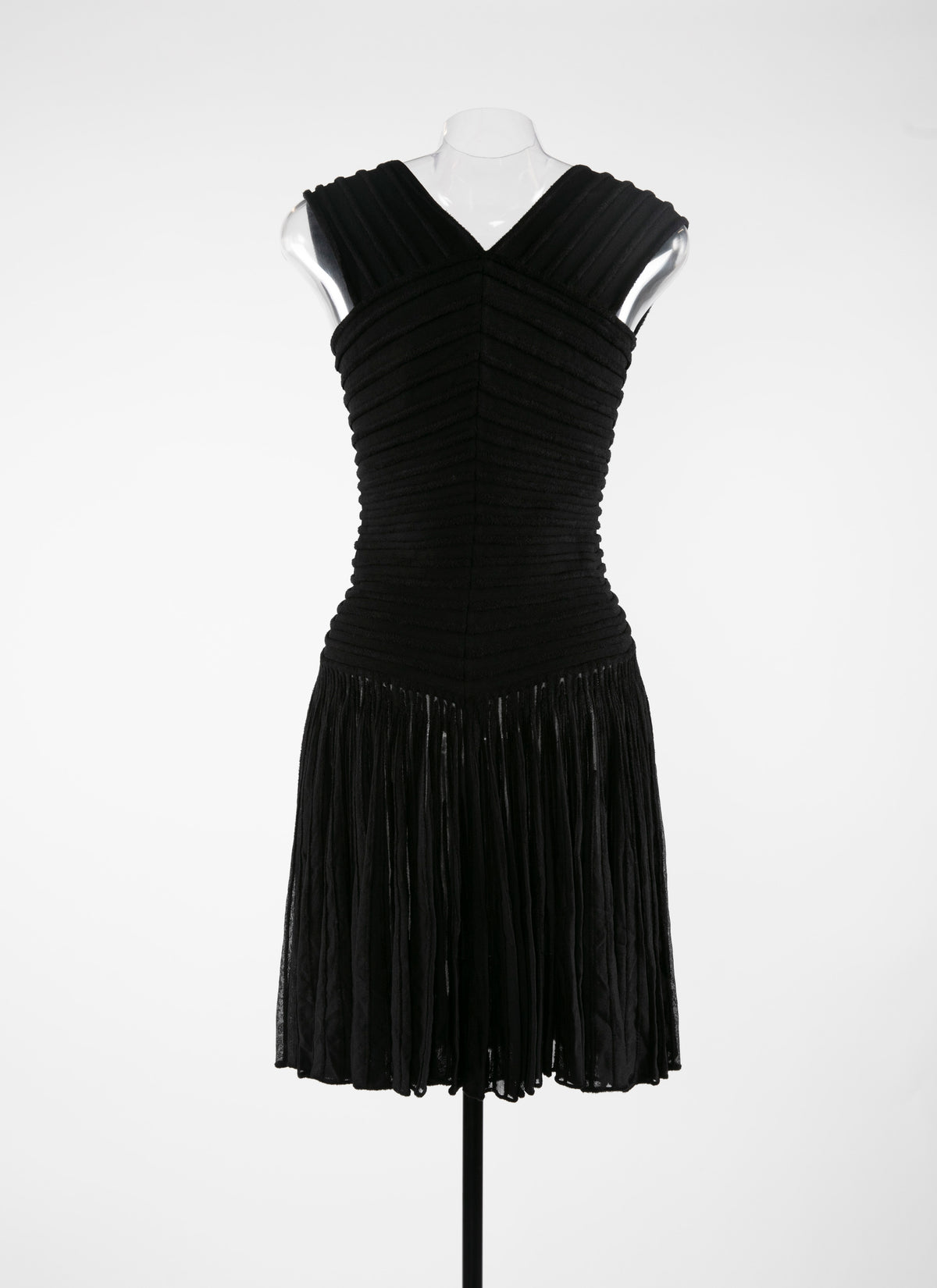 Pleated dress - Alaia Black