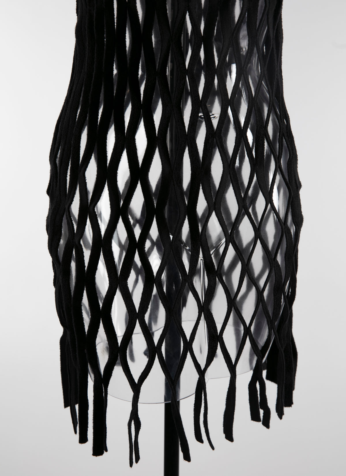 Short dress in fishnet - Alaia Black