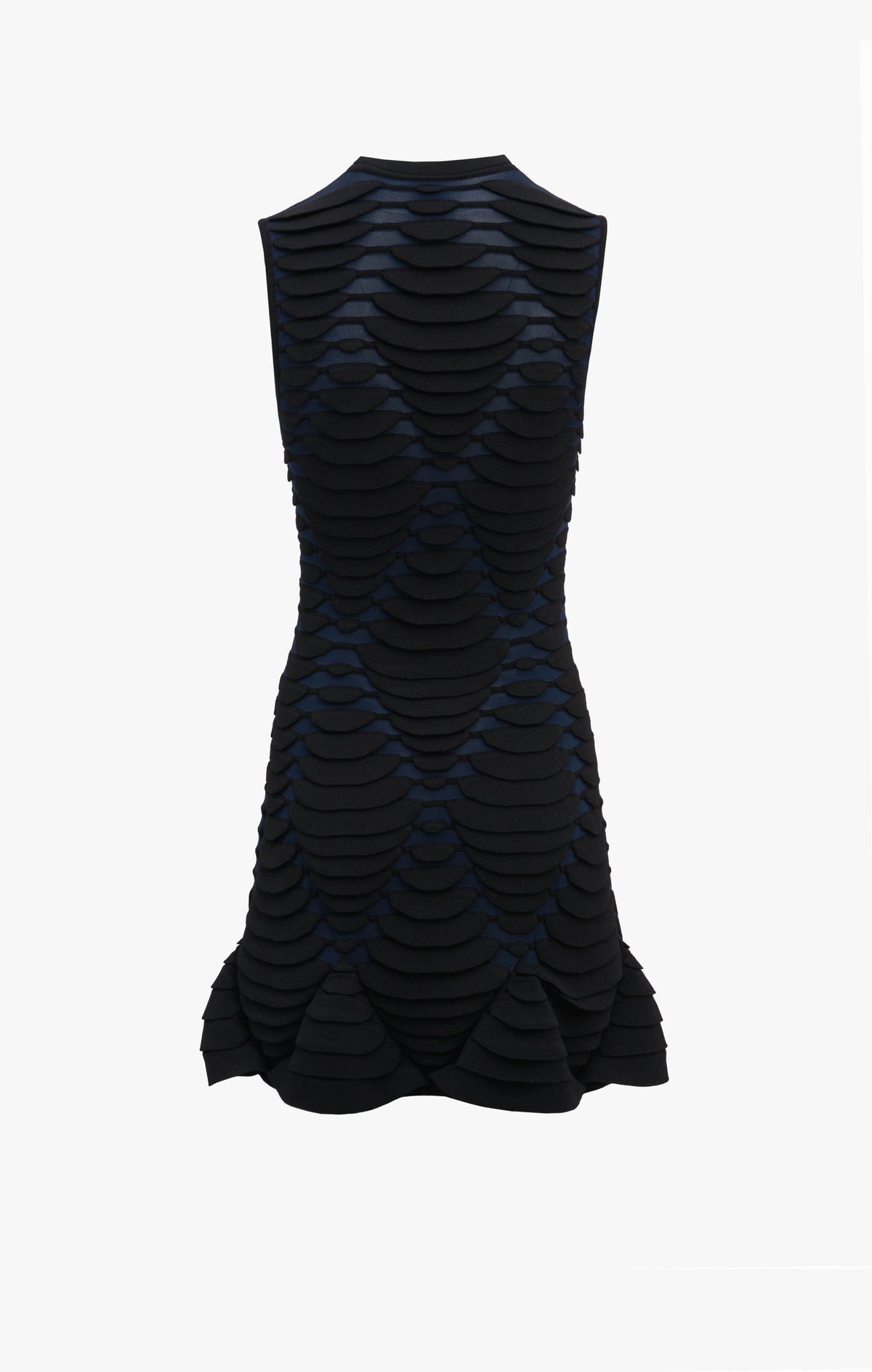 Robe évasée à imprimé python - Marine & Noir