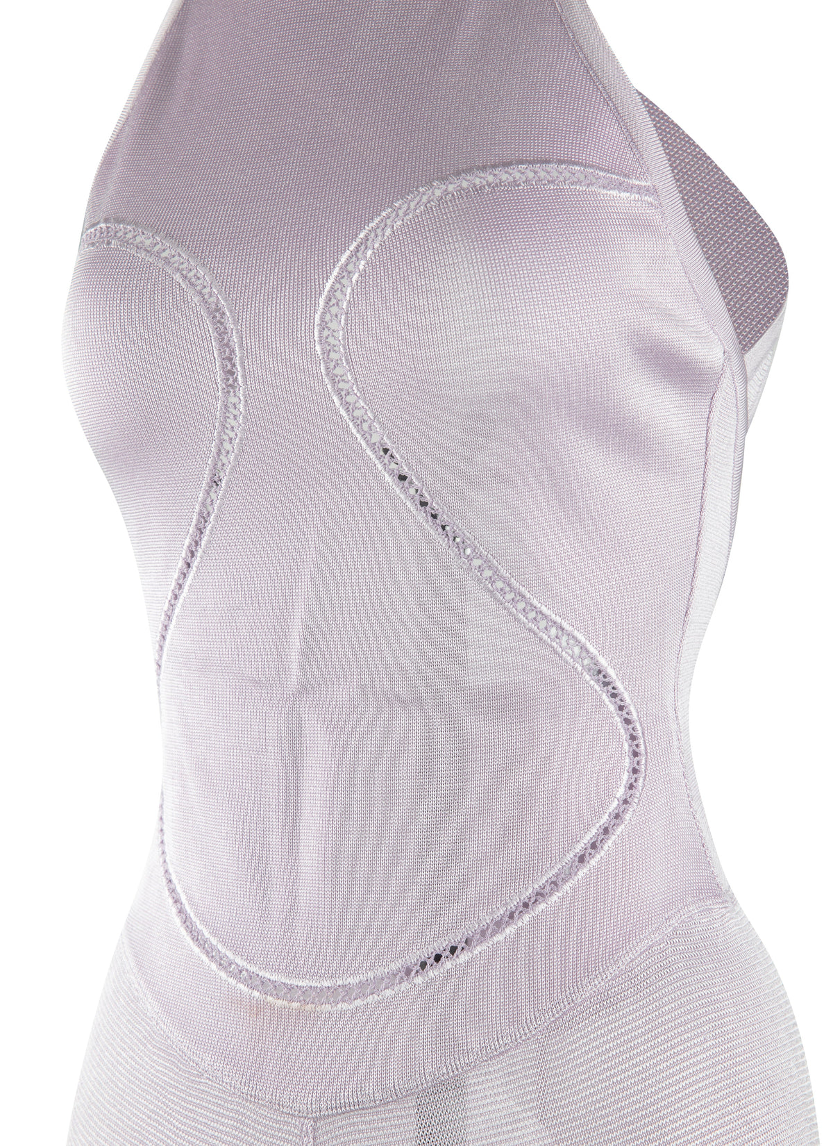 Robe courte à dos ouvert avec bretelles croisés - Lilas