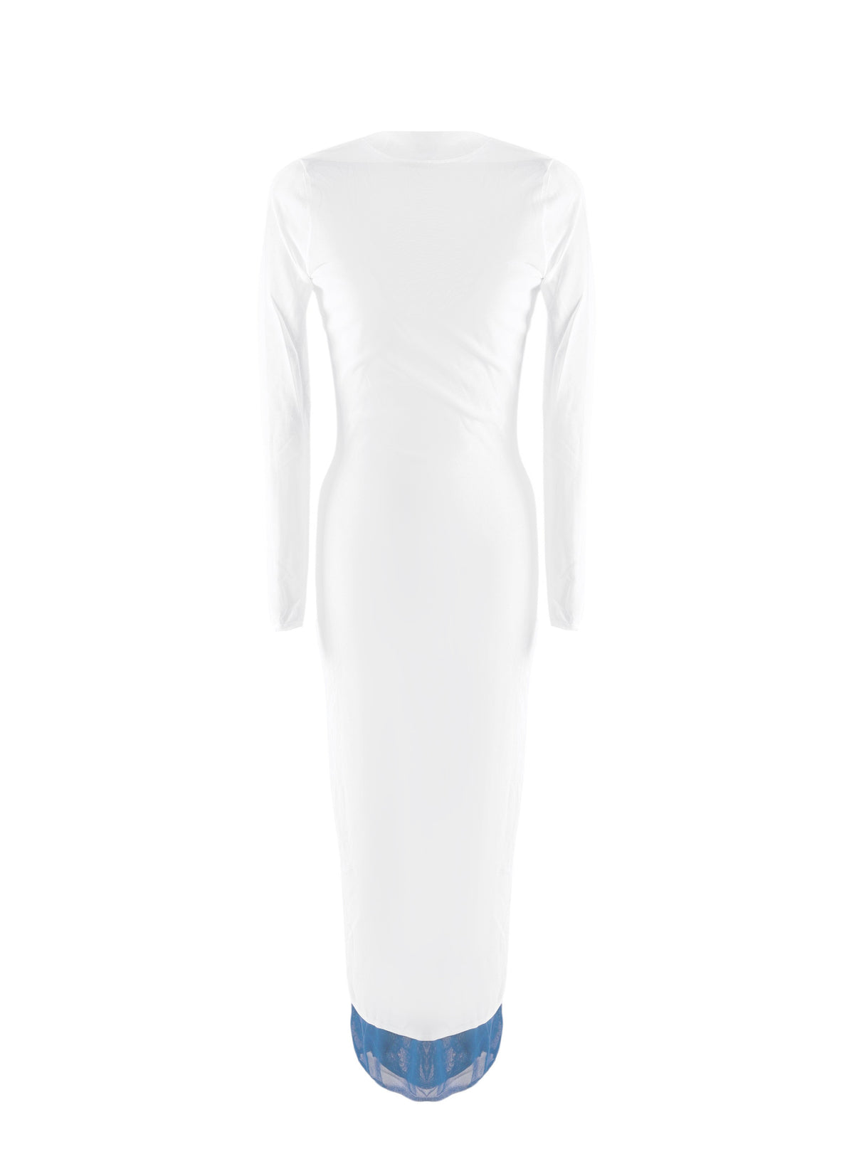 Tailored Maxi Dress - White & Multicolor