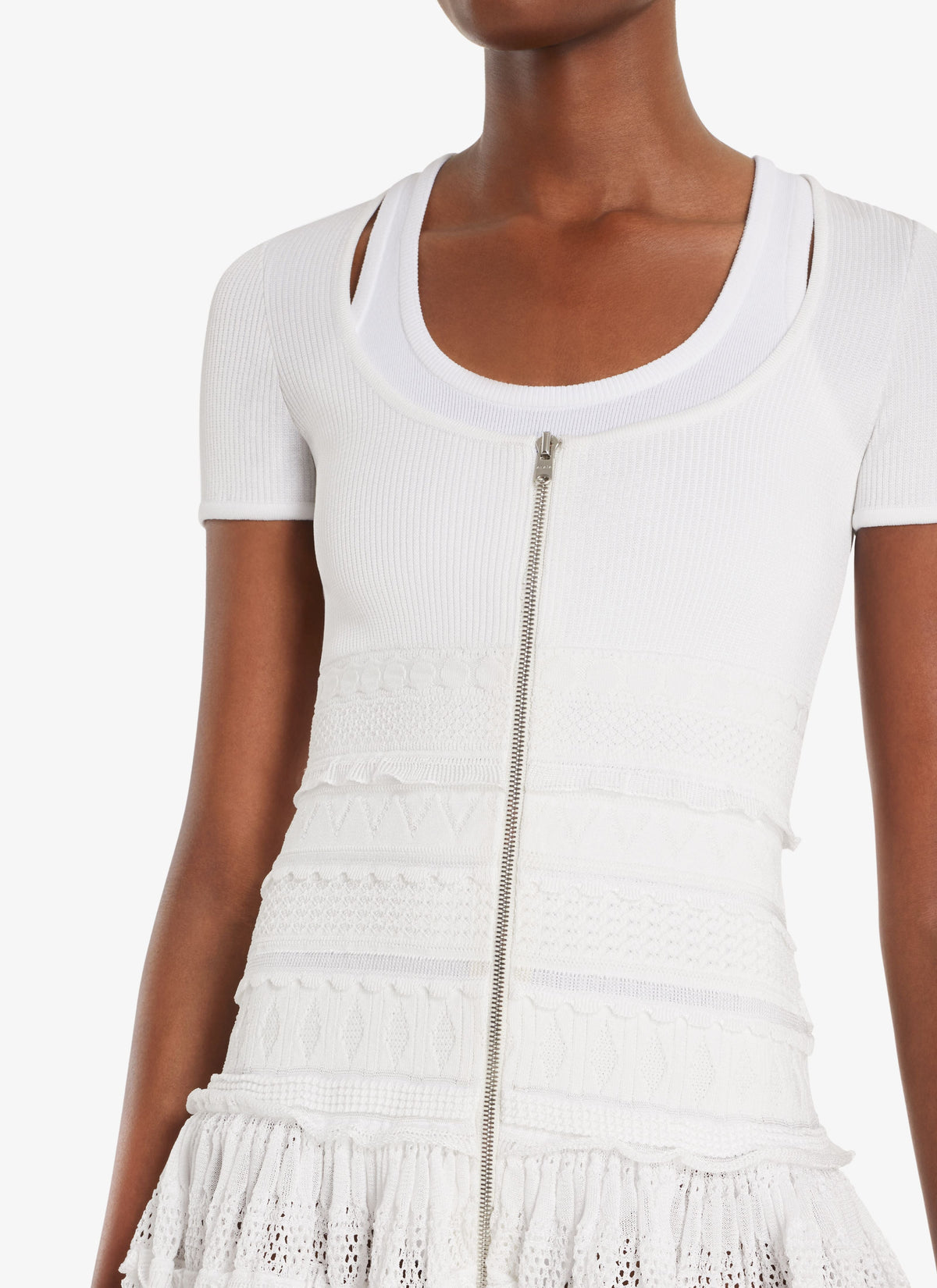 Robe Crinoline zippée - Blanc Optique