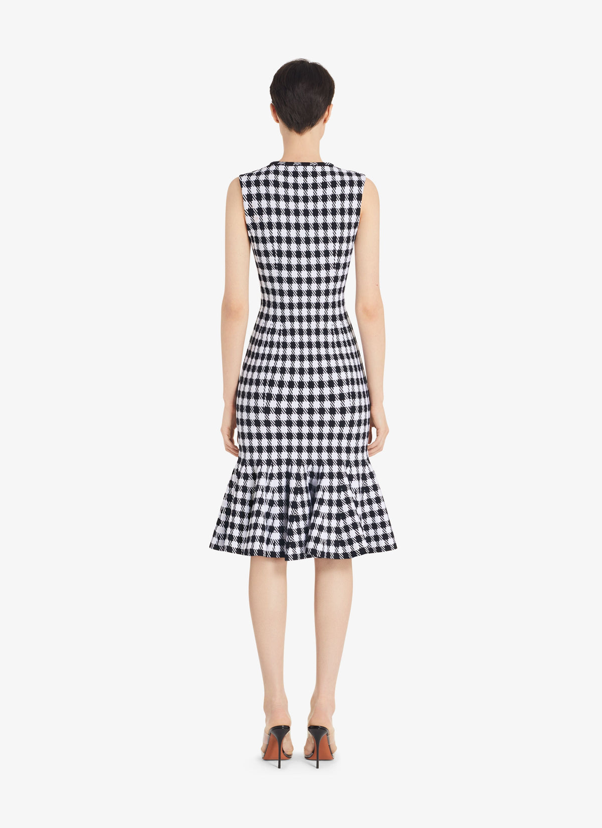Robe fourreau à carreaux - Noir & Blanc