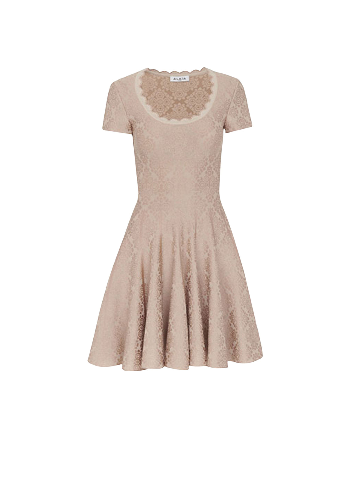 Lingerie Skater Dress - Nude & Old Pink