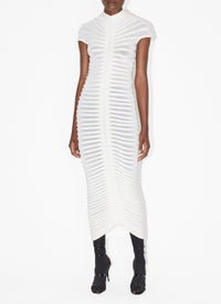 Robe longue en transparence - Blanc