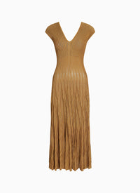 Robe en dentelle - Or