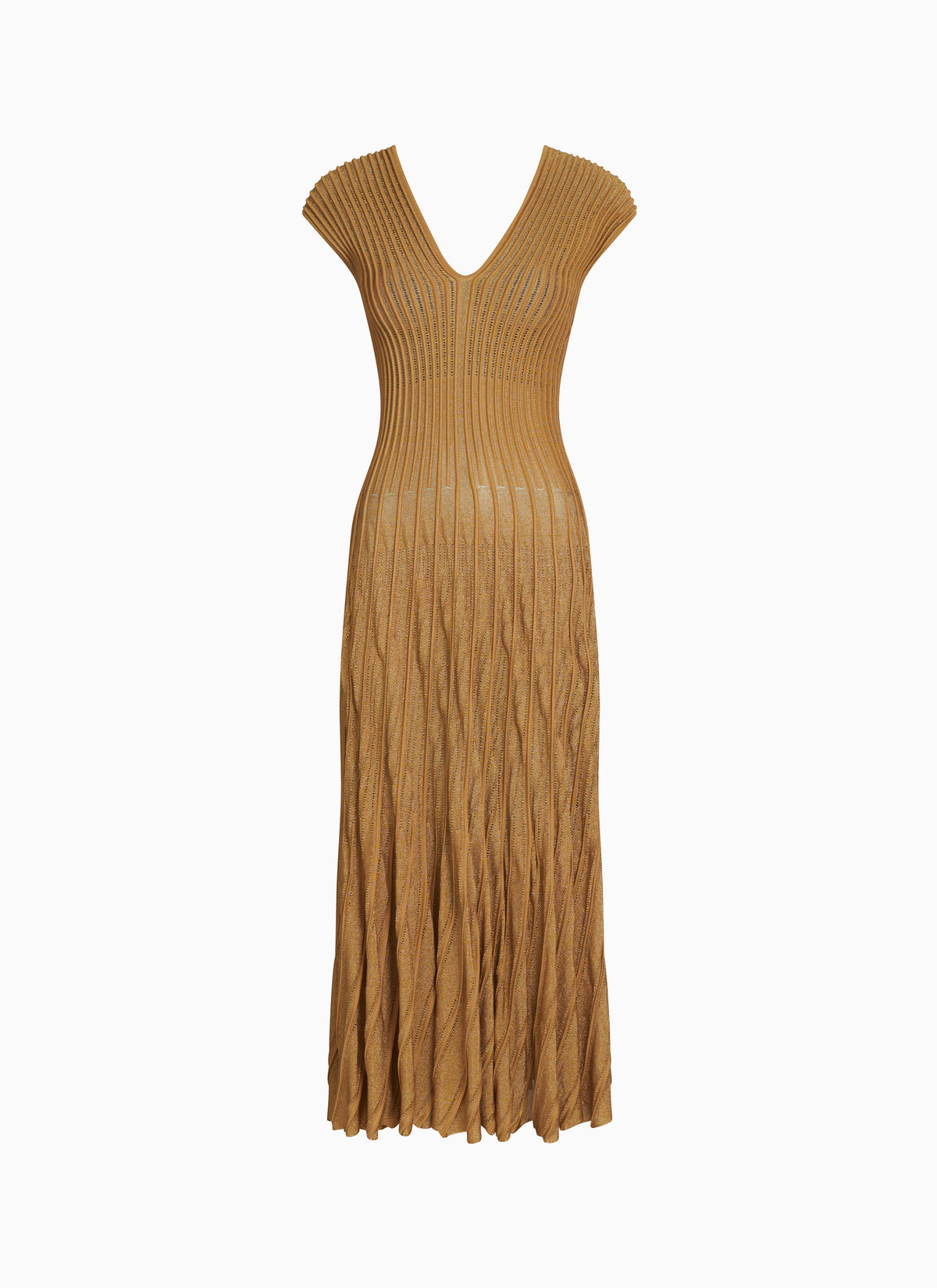 Robe en dentelle - Or