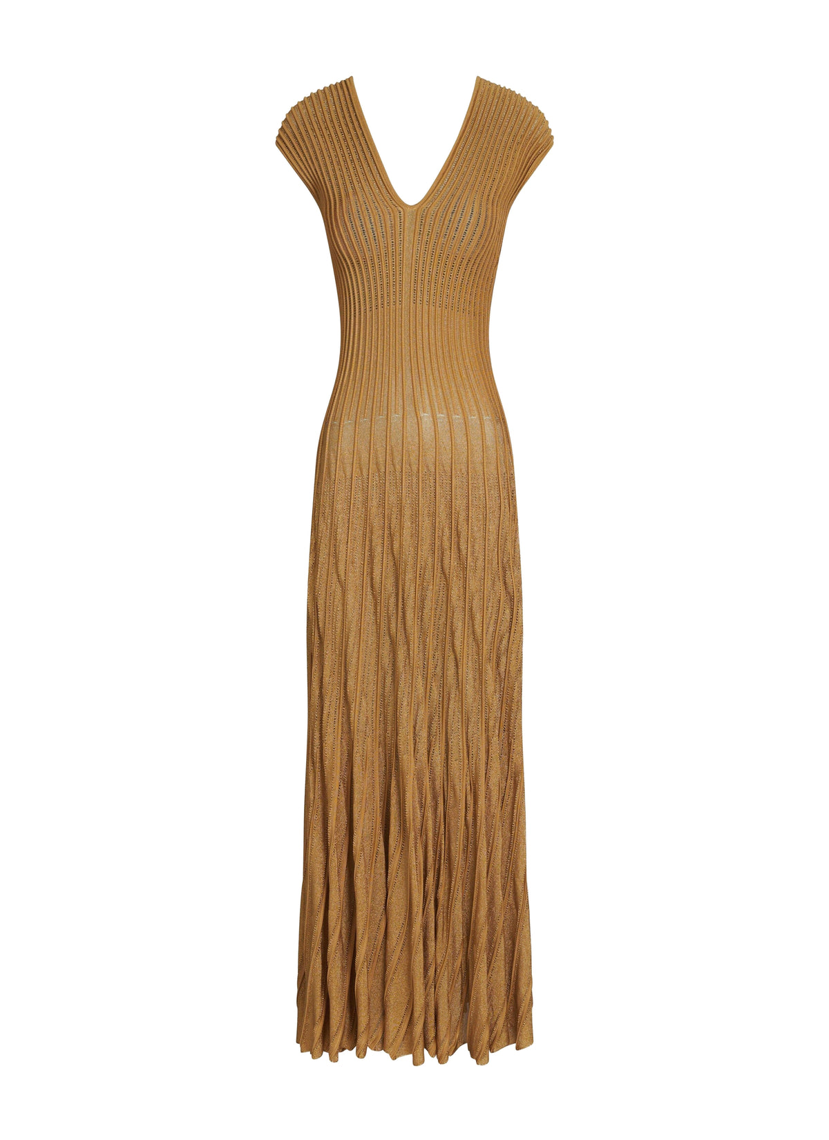 Robe en dentelle - Or
