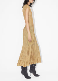Robe en dentelle - Or