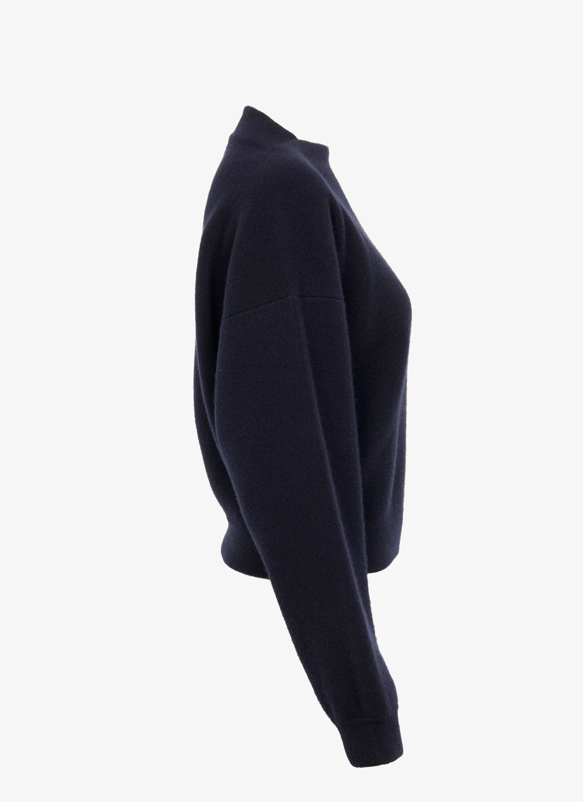 Wide jumper in felted cashmere - Night