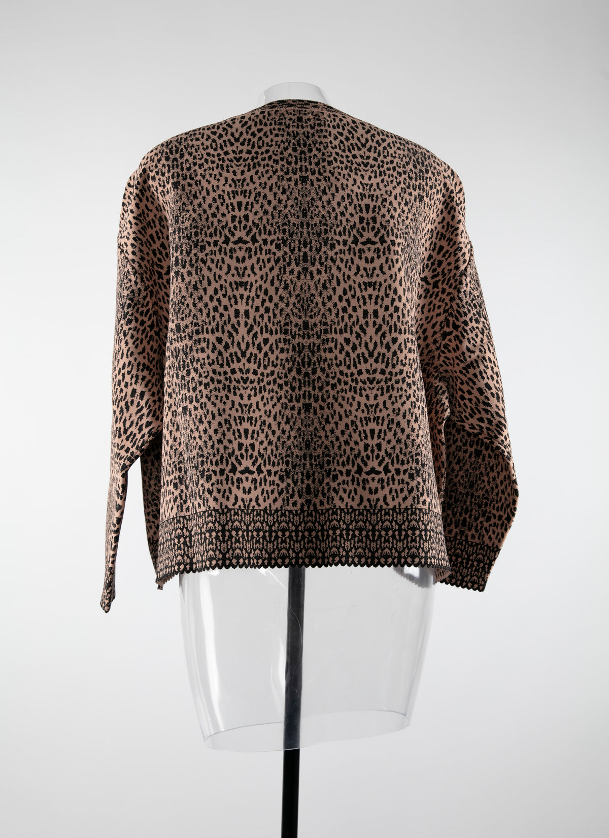 Animal print jumper - Flesh & Black
