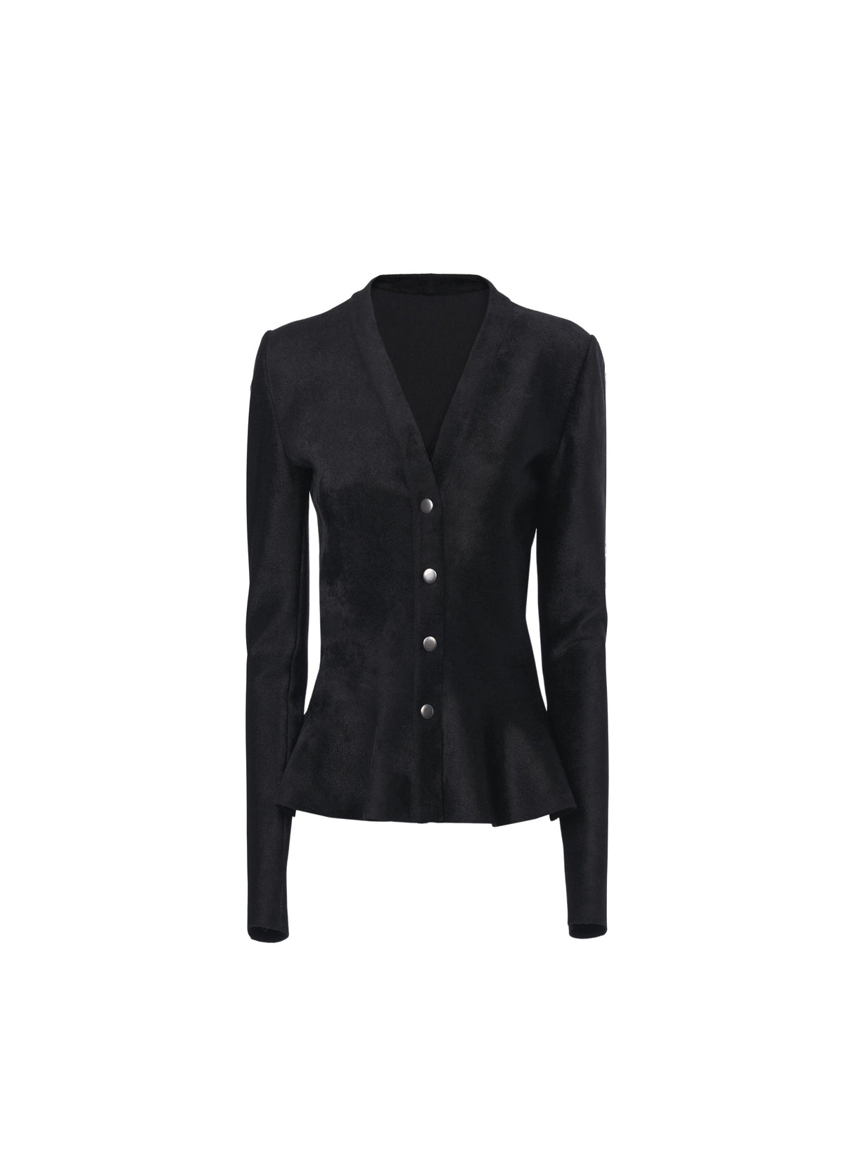 Veste velours en laine - Noir